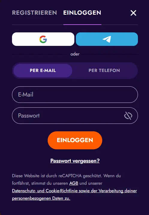 IrWin Anmeldung login